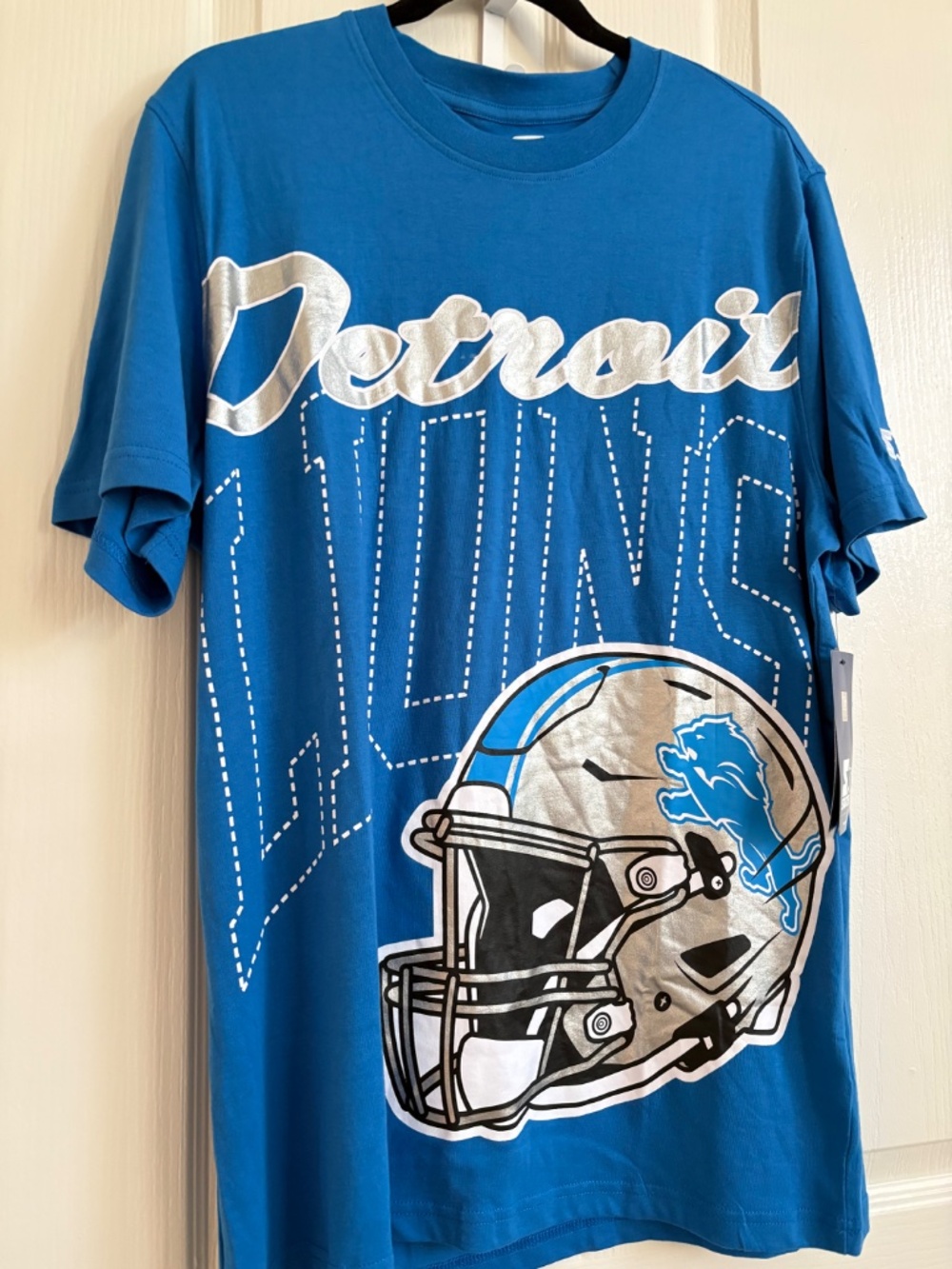 detroit lions mens shirt Blue Size M NWT - Picture 6 of 14
